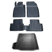 Chevrolet Cruze Sedan Uyumlu 3D Paspas ve Bagaj Havuzu Seti