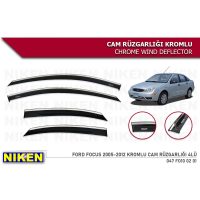 Niken Ford Focus 2 HB-SD 2005-2011 Kromlu Cam Rüzgarlığı 4 lü