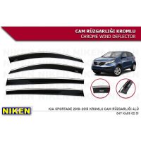Niken Kia Sportage 2010-2015 Kromlu Cam Rüzgarlığı 4 lü