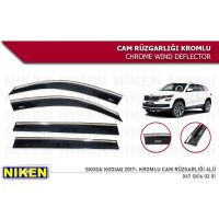 Niken Skoda Kodiaq 2017-Sonrası Kromlu Cam Rüzgarlığı 4 lü
