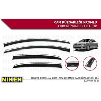 Niken Toyota Corolla 2007-2012 Kromlu Cam Rüzgarlığı 4 lü