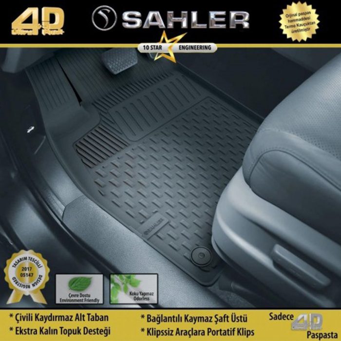 Sahler Audi A4 2008-2015 4.5D Havuzlu Paspas