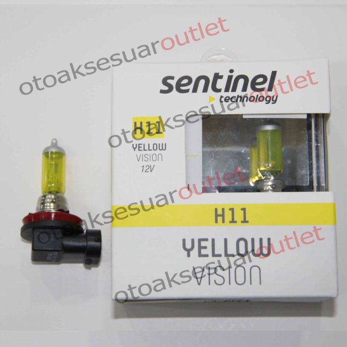 Süper Sarı Işık 12V Ampül Sentinel H11