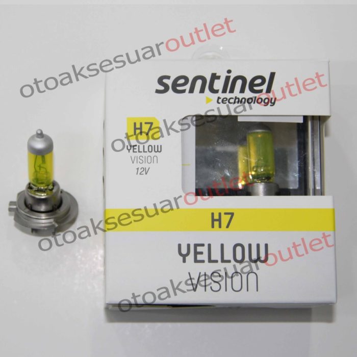 Süper Sarı Işık 12V Ampül Sentinel H7