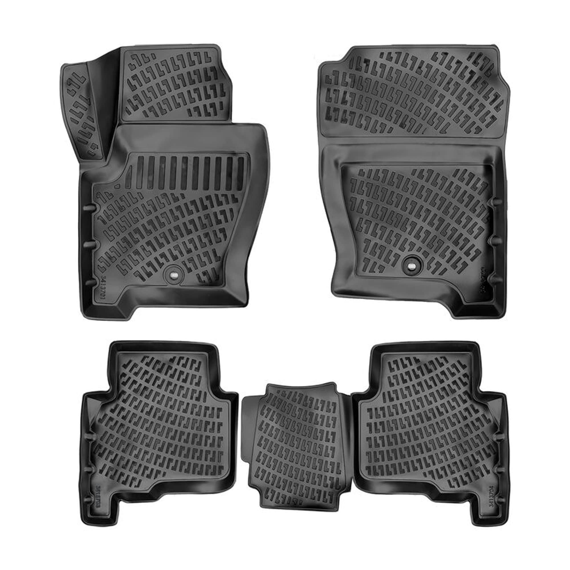 Tapis De Sol Sur Mesure Pour Range Rover Sport L320 (2005-2012) - Velours Noir, Antidérapant, Renforcé Au Talon